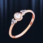  Ring aus Rotgold 585 mit Opal