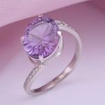 Silberring mit Amethyst 