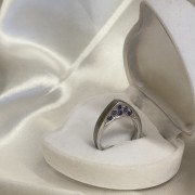 Silberring "Originell". Zirkonia