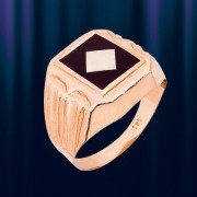Золотой перстень печатка "Буби"