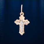 Нательный крестик золотой