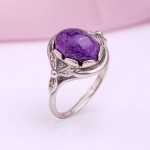 Ring mit Charoite Silber 