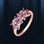  Goldring mit Amethysten 