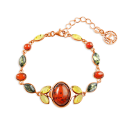 Vergoldeter Silberarmband "Herzogin" Bernstein