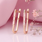 Goldohrringe aus 585er Rotgold mit Zirkonia in Deutschland