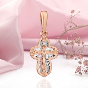 Goldkreuz mit Kruzifix Diamant