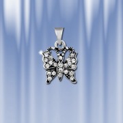 Anhaenger "Butterfly", Silber 925, Zirkon