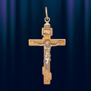 Крест золотой с распятием "Ортодокс"