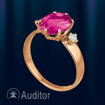 Ring aus Rotgold 585 mit Rubin