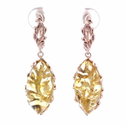 Vergoldete Silberohrhänger 925º mit Bernstein in Deutschland kaufen