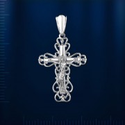 Kreuzanhaenger Weissgold