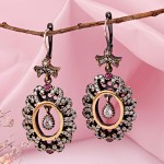 Cерьги османский стиль серебро