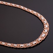 Collier russisches Gold. Bicolor