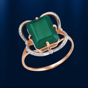  Russisches Goldschmuck Chrysopras