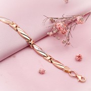 Браслет из русского золота 585 Алмазная грань