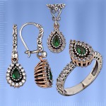 Silberset mit Fianiten