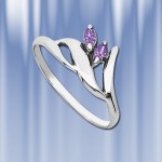 Ring aus Silber mit Amethyst