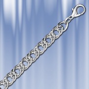 Silberkette, - armband "Doppelraute"