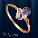 Ring aus Rotgold 585 mit Amethyst