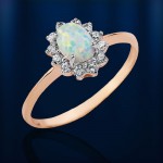 Goldring mit Opal