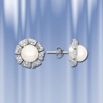 Ohrringe aus 925er Silber mit Perlen