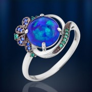 Silberring mit Opal