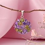 Подвески из серебра 925 пробы Фианиты
