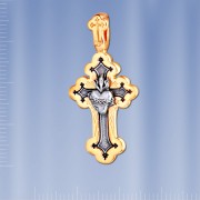 Russische Kreuz Anhaenger Silber 