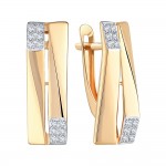 Ohrringe Rotgold 585 Zirkonia