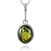 Silberanhaenger mit Bernstein