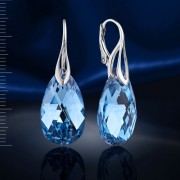 Серебряные серьги с кристаллами Swarovski®