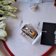 Silberring mit Gold und Zirkonia kaufen