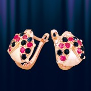 Ohrringe "Marienkaefer" Rotgold 585°