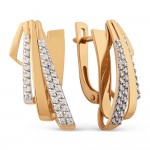 Ohrringe Rotgold 585 Zirkonia