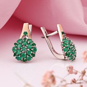 Silberohrringe 925º mit Gold in Deutschland kaufen Zirkonia