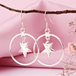 Серьги - подвески из серебра 925 пробы