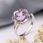 Кольцо аметист серебро 925 СОКОЛОВ
