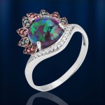 Silberring mit Opal 