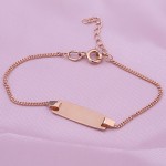 Armband mit Platte russisches Gold 