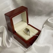 Серебряное кольцо. Раухтопаз