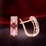 Серьги с топазом Swarovski®