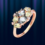 Goldring mit Spinell