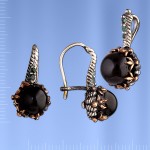  Russische Silberschmuck. Silberset