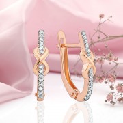 Золотые серьги купить Бриллианты
