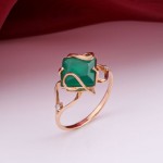 Золотое кольцо. Хризопраз