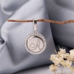 Серебряная подвеска буква A