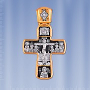 Православный крест. Распятие Христово с предстоящими.