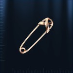 Stecknadel vor dem boesen Blick aus Gold 585