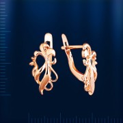 Ohrringe russisches Rotgold. 