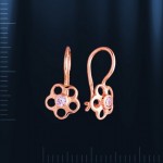 Goldohrringe mit Zirkonia